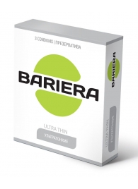 Ультратонкие презервативы Bariera Ultra Thin - 3 шт. - Bariera - купить с доставкой в Курске