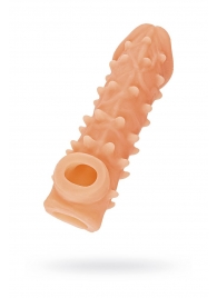 Телесная закрытая насадка с пупырышками Cock Sleeve Size S - 13,8 см. - KOKOS - в Курске купить с доставкой