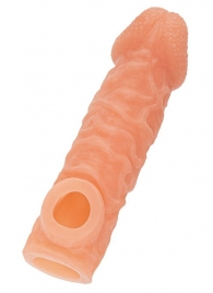 Телесная закрытая насадка с шершавой головкой Cock Sleeve Size S - 13,8 см. - KOKOS - в Курске купить с доставкой