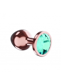 Пробка цвета розового золота с малиновым кристаллом Diamond Topaz Shine L - 8,3 см. - Lola Games - купить с доставкой в Курске