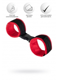 Красно-черные велюровые оковы Anonymo - ToyFa - купить с доставкой в Курске