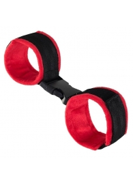 Красно-черные велюровые оковы Anonymo - ToyFa - купить с доставкой в Курске