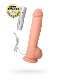 Реалистичный вибратор TOYFA RealStick Elite Vibro - 24 см. - ToyFa купить в Курске с доставкой в Orgasmix.ru Реалистичный вибратор TOYFA RealStick Elite Vibro - 24 см. - ToyFa