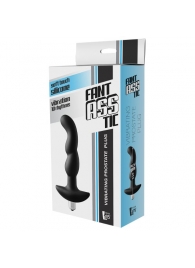 Черная вибропробка для простаты FantASStic Vibrating Prostate Plug - 14,5 см. - Dream Toys - в Курске купить с доставкой