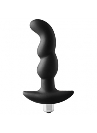 Черная вибропробка для простаты FantASStic Vibrating Prostate Plug - 14,5 см. - Dream Toys - в Курске купить с доставкой