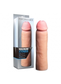 Телесная фаллическая насадка на пенис Magnum Xtender - 23 см. - Blush Novelties - в Курске купить с доставкой