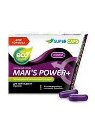 Возбуждающее средство для мужчин Mans Power plus - 10 капсул (0,35 гр.) +1 в подарок - SuperCaps - купить с доставкой в Курске