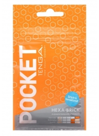 Карманный мастурбатор HEXA-BRICK - Tenga - в Курске купить с доставкой