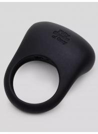 Черное эрекционное виброкольцо Sensation Rechargeable Vibrating Love Ring - Fifty Shades of Grey - в Курске купить с доставкой