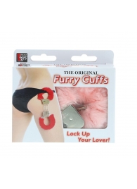 Металлические наручники с розовой меховой опушкой METAL HANDCUFF WITH PLUSH PINK - Dream Toys - купить с доставкой в Курске