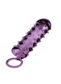 Закрытая фиолетовая насадка с пупырышками SAMURAI PENIS SLEEVE PURPLE - 14,5 см. - NMC - в Курске купить с доставкой