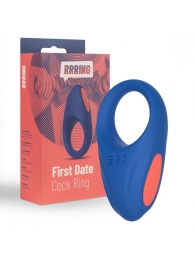 Синее эрекционное кольцо RRRING First Date Cock Ring - FeelzToys - в Курске купить с доставкой