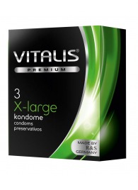 Презервативы увеличенного размера VITALIS PREMIUM x-large - 3 шт. - Vitalis - купить с доставкой в Курске