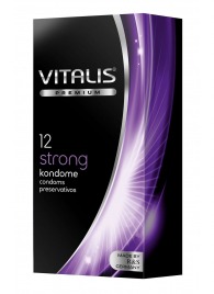 Презервативы с утолщённой стенкой VITALIS PREMIUM strong - 12 шт. - Vitalis - купить с доставкой в Курске