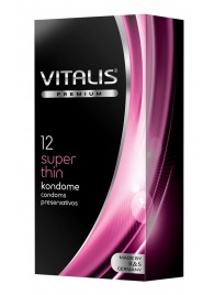 Ультратонкие презервативы VITALIS PREMIUM super thin - 12 шт. - Vitalis - купить с доставкой в Курске