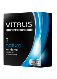 Классические презервативы VITALIS PREMIUM natural - 3 шт. - Vitalis - купить с доставкой в Курске