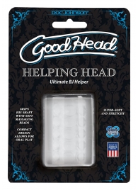 Прозрачный мастурбатор HELPING HEAD - Doc Johnson - в Курске купить с доставкой