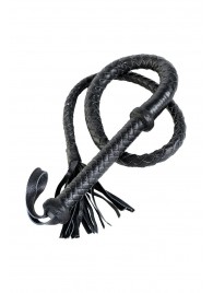 Длинный кожаный кнут с хлопушками на конце - ToyFa - купить с доставкой в Курске