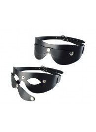 Черная кожаная маска  Новичок - Sitabella - купить с доставкой в Курске