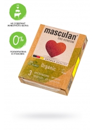 Экологически чистые презервативы Masculan Organic - 3 шт. - Masculan - купить с доставкой в Курске