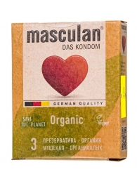 Экологически чистые презервативы Masculan Organic - 3 шт. - Masculan - купить с доставкой в Курске