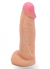 Телесная насадка на Harness с коннектором в ламинате - 20 см. - LOVETOY (А-Полимер) - купить с доставкой в Курске