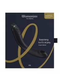 Темно-серый стимулятор G-точки Womanizer OG c технологией Pleasure Air и вибрацией - 17,7 см. - Womanizer купить в Курске с доставкой в Orgasmix.ru Темно-серый стимулятор G-точки Womanizer OG c технологией Pleasure Air и вибрацией - 17,7 см. - Womanizer