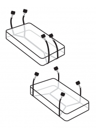 Фиксаторы для кровати WRAPAROUND MATTRESS RESTRAIN - Pipedream - купить с доставкой в Курске