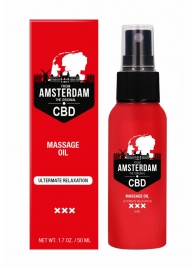 Стимулирующее массажное масло CBD from Amsterdam Massage Oil - 50 мл. - Shots Media BV - купить с доставкой в Курске