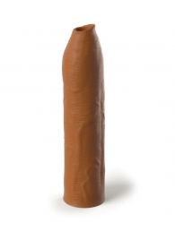 Кофейная насадка-удлинитель Uncut Silicone Penis Enhancer - 17,8 см. - Pipedream - в Курске купить с доставкой