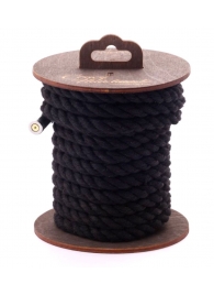 Черная хлопковая веревка для бондажа на катушке - 5 м. - Crazy Handmade - купить с доставкой в Курске