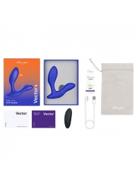 Синий анальный вибратор We-Vibe Vector+ - We-vibe - в Курске купить с доставкой