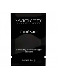 Крем для массажа и мастурбации Wicked Stroking and Massage Creme - 3 мл. - Wicked - купить с доставкой в Курске