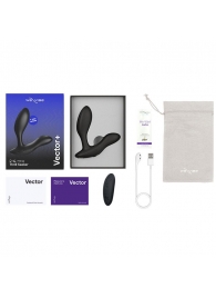 Черный анальный вибратор We-Vibe Vector+ - We-vibe - в Курске купить с доставкой Черный анальный вибратор We-Vibe Vector+ - We-vibe - в Курске купить с доставкой