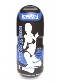 Мастурбатор-ротик с вибрацией Sex In A Can Mouth Lotus Tunnel - Lovetoy - в Курске купить с доставкой