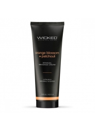 Массажный легкий крем WICKED Orange Blossom plus Patchouli - 120 мл. - Wicked - купить с доставкой в Курске