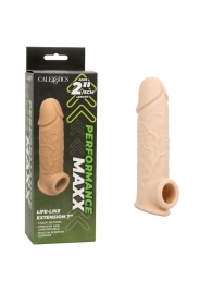 Телесная удлиняющая насадка на член Life-Like Extension 7” - 17,75 см. - California Exotic Novelties - в Курске купить с доставкой