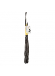 Черная плеть с желтой рукоятью Boundless Flogger - 69,25 см. - California Exotic Novelties - купить с доставкой в Курске