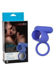 Синее эрекционное виброкольцо Silicone Rechargeable Endless Desires Enhancer - California Exotic Novelties - в Курске купить с доставкой