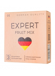 Ароматизированные презервативы EXPERT Fruit Mix - 3 шт. - Expert - купить с доставкой в Курске