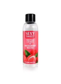 Массажное масло Sexy Sweet Nectar Lychee с феромонами и ароматом личи - 75 мл. - Биоритм - купить с доставкой в Курске