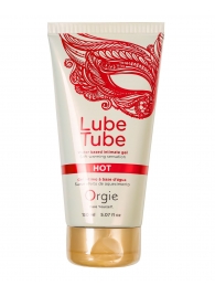 Интимный гель на водной основе Lube Tube Hot с разогревающим эффектом - 150 мл. - ORGIE - купить с доставкой в Курске