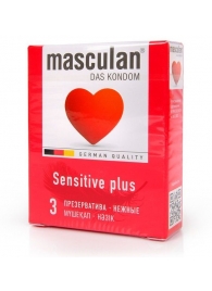 Презервативы Masculan Sensitive plus - 3 шт. - Masculan - купить с доставкой в Курске