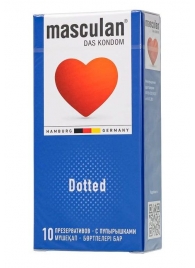 Презервативы с пупырышками Masculan Dotted - 10 шт. - Masculan - купить с доставкой в Курске