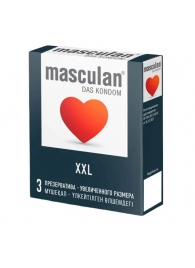 Презервативы увеличенного размера Masculan XXL - 3 шт. - Masculan - купить с доставкой в Курске