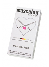 Ультрапрочные презервативы Masculan Ultra Safe Black - 10 шт. - Masculan - купить с доставкой в Курске