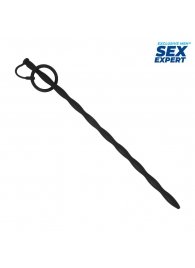 Черный стимулятор уретры Sex Expert - Sex Expert - купить с доставкой в Курске
