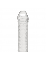 Текстурированная насадка на пенис Clear Textured Penis Enhancing Sleeve Extension - 16,5 см. - BlueLine - в Курске купить с доставкой