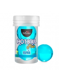 Лубрикант на масляной основе Hot Ball Plus с охлаждающим эффектом (2 шарика по 3 гр.) - HotFlowers - купить с доставкой в Курске