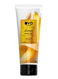 Лубрикант на водной основе OYO Aroma Gel Banana с ароматом банана - 75 мл. - OYO - купить с доставкой в Курске